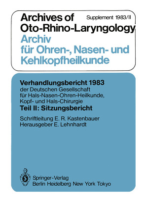 Teil II: Sitzungsbericht von Kastenbauer,  E.R.