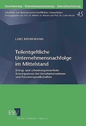 Teilentgeltliche Unternehmensnachfolge im Mittelstand von Brinkmann,  Lars