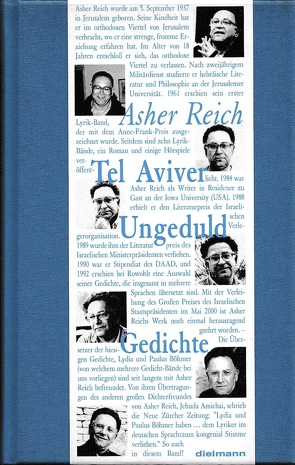 Tel Aviver Ungeduld von Böhmer,  Lydia, Böhmer,  Paulus, Reich,  Asher