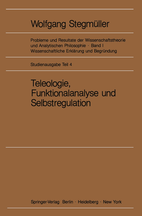 Teleologie, Funktionalanalyse und Selbstregulation (Kybernetik) von Varga von Kibéd,  Matthias