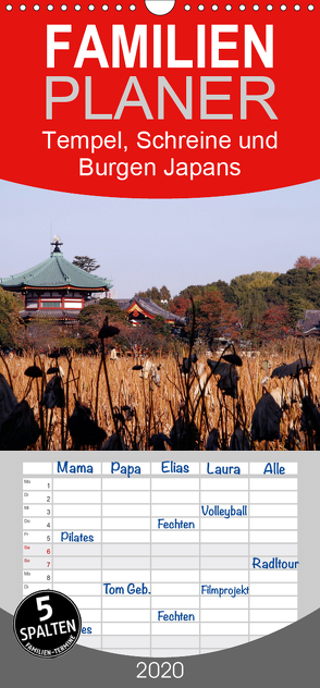 Tempel, Schreine und Burgen Japans – Familienplaner hoch (Wandkalender 2020 , 21 cm x 45 cm, hoch) von Irlenbusch,  Roland