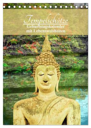 Tempelschätze (Tischkalender 2024 DIN A5 hoch), CALVENDO Monatskalender von by Sylvia Seibl,  CrystalLights