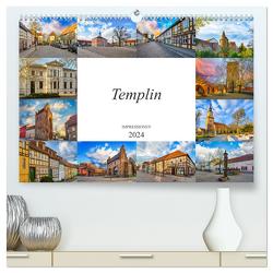 Templin Impressionen (hochwertiger Premium Wandkalender 2024 DIN A2 quer), Kunstdruck in Hochglanz von Meutzner,  Dirk
