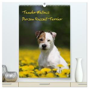 Tender Fellows – Parson Russell Terrier (hochwertiger Premium Wandkalender 2024 DIN A2 hoch), Kunstdruck in Hochglanz von Clüver,  Maike