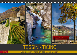 Tessin – Ticino (Tischkalender 2022 DIN A5 quer) von Caccia,  Enrico