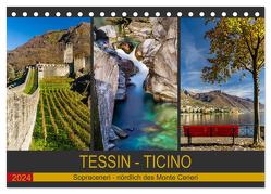 Tessin – Ticino (Tischkalender 2024 DIN A5 quer), CALVENDO Monatskalender von Caccia,  Enrico