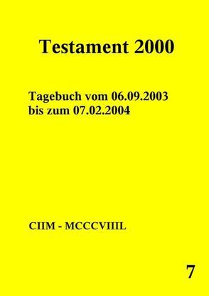 Testament 2000 – Band 7 von Norman,  Peter