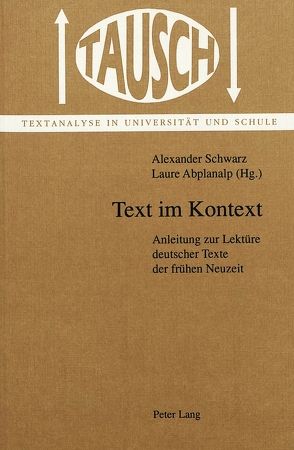Text im Kontext von Abplanalp,  Laure, Schwarz,  Alexander