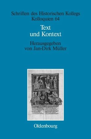 Text und Kontext von Müller,  Jan-Dirk, Müller-Luckner,  Elisabeth