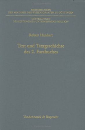 Text und Textgeschichte des 2. Esrabuches von Hanhart,  Robert