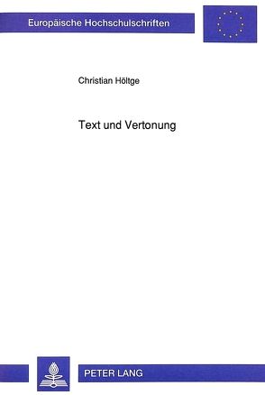 Text und Vertonung von Höltge,  Christian