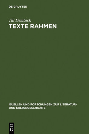 Texte rahmen von Dembeck,  Till