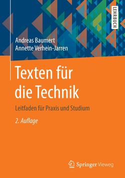 Texten für die Technik von Baumert,  Andreas, Verhein-Jarren,  Annette