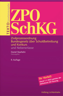 TEXTO ZPO/SchKG von Staehelin,  Daniel