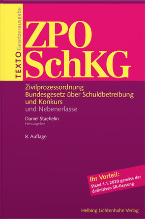Texto ZPO/SchKG von Staehelin,  Daniel
