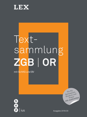Textsammlung ZGB | OR (Print inkl. eLehrmittel)