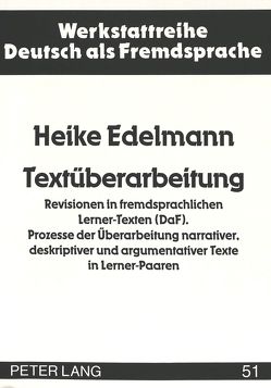 Textüberarbeitung von Edelmann,  Heike
