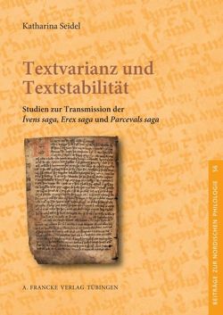 Textvarianz und Textstabilität von Seidel,  Katharina