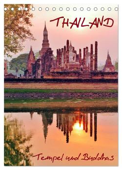 Thailand – Tempel und Buddhas (Tischkalender 2024 DIN A5 hoch), CALVENDO Monatskalender von Affeldt,  Uwe