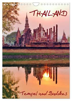 Thailand – Tempel und Buddhas (Wandkalender 2024 DIN A4 hoch), CALVENDO Monatskalender von Affeldt,  Uwe