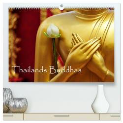 Thailands Buddhas (hochwertiger Premium Wandkalender 2024 DIN A2 quer), Kunstdruck in Hochglanz von by Sylvia Seibl,  CrystalLights