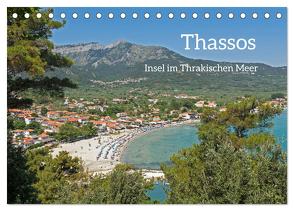 Thassos – Insel im Thrakischen Meer (Tischkalender 2024 DIN A5 quer), CALVENDO Monatskalender von Kuttig,  Siegfried