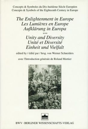 The Enlightenment in Europe /Les lumières en Europe /Aufklärung in Europa von Schneiders,  Werner