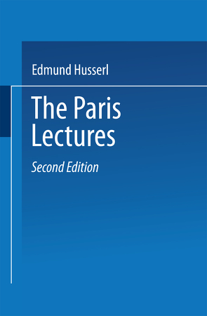 The Paris Lectures von Husserl,  Edmund, Koestenbaum,  Peter