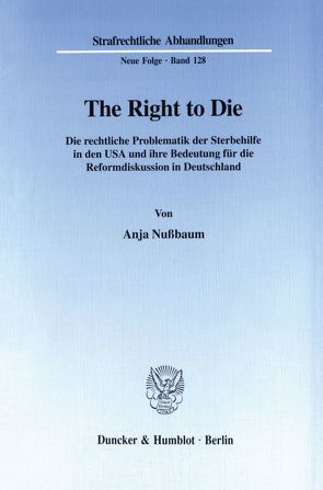 The Right to Die. von Nußbaum,  Anja