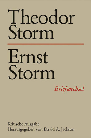 Theodor Storm – Ernst Storm von Jackson,  David A.