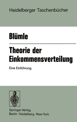 Theorie der Einkommensverteilung von Blümle,  G.