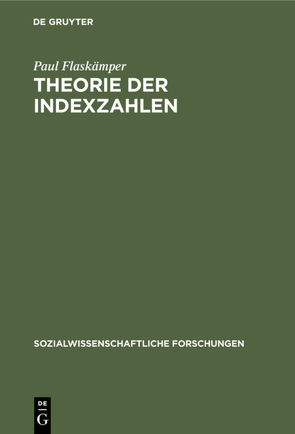 Theorie der Indexzahlen von Flaskämper,  Paul