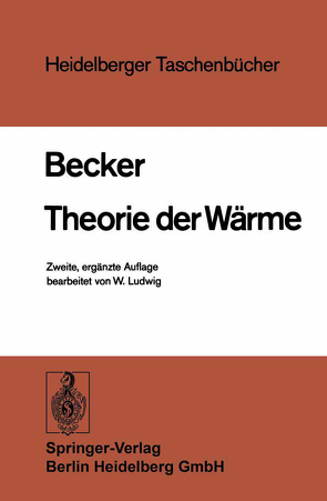Theorie der Wärme von Becker,  R