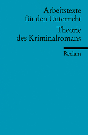 Theorie des Kriminalromans von Finckh,  Eckhard