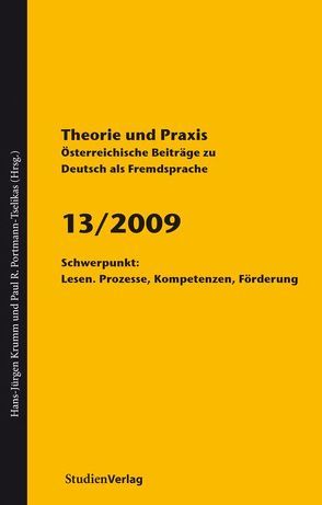 Theorie und Praxis – Österreichische Beiträge zu Deutsch als Fremdsprache 13, 2009 von Krumm,  Hans-Juergen, Portmann-Tselikas,  Paul R.