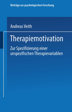 Therapiemotivation von Veith,  Andreas