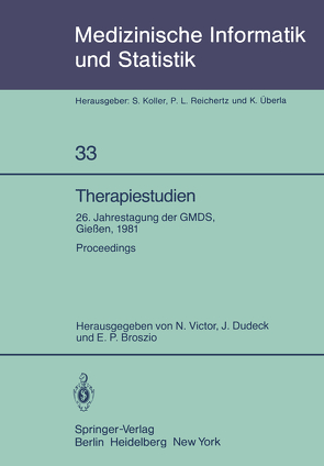 Therapiestudien von Broszio,  E.P., Dudeck,  J., Victor,  N.