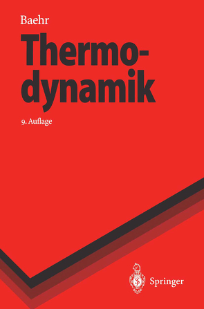 Thermodynamik von Baehr,  Hans Dieter