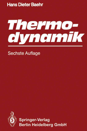 Thermodynamik von Baehr,  Hans D.