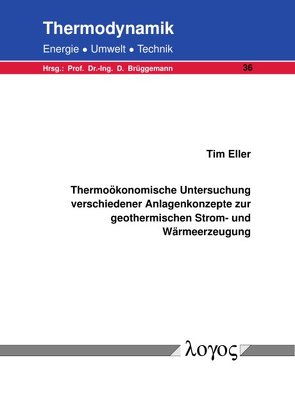 Thermoökonomische Untersuchung verschiedener Anlagenkonzepte zur geothermischen Strom- und Wärmeerzeugung von Eller,  Tim