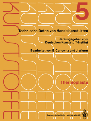 Thermoplaste von Carlowitz,  Bodo, Wierer,  Jutta