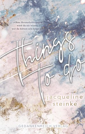 Things to do von Steinke,  Jacqueline