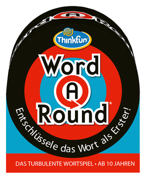 ThinkFun – 76307 – Word-a-round – Das Wortsuchspiel. Entschlüssle das Wort als Erster! Ein Suchspiel für 2-4 Spieler ab 10 Jahren.
