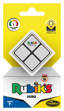 ThinkFun – 76393 – Rubik’s Mini, der Einstieg in die Welt des original Rubik’s Cubes. Kompakter 2×2 Würfel und damit ein perfektes Geduldsspiel für unterwegs.