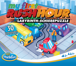 ThinkFun 76443 – My first Rush Hour – Das bekannte Stau-Spiel für Kinder ab 3 Jahren, Logikspiel für 1 Spieler, mit Aufgaben für Anfänger und Experten