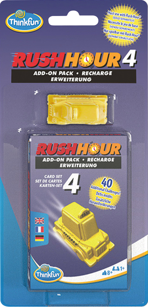 ThinkFun – 76453 – Rush Hour 4 Erweiterungsset. Eine Ergänzung zum original Rush Hour mit 40 neuen Herausforderungen für Kinder und Erwachsene ab 8 Jahren