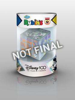 ThinkFun – 76545 – Rubik’s Cube Disney 100 – Der Disney-Cube im exklusiven Platin-Look, zum 100 jährigen Disney-Jubiläum. Ein Sammlerstück und Denkspiel für Erwachsene und Kinder ab 8 Jahren