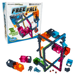 ThinkFun – 76548 – Free Fall – Schwerkraft auf einem neuen Level! Logikspiel für Mädchen und Jungen ab 8 Jahren. Von den Machern von Gravity Maze.