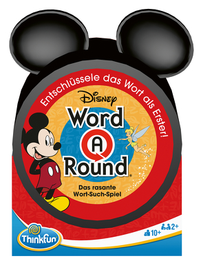 ThinkFun – 76549 – WordARound-Disney – Das Wortsuchspiel. Entschlüssle das Wort als Erster! Ein Suchspiel für 2-4 Spieler ab 10 Jahren.