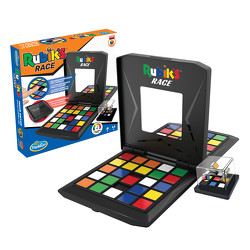 ThinkFun – Rubik’s Race 2023 – Überarbeitete Ausgabe. Die Herausforderung für Fans des original Rubik’s Cubes, temporeiches Spiel für 2 Spieler, Denkspiel für Erwachsene und Kinder ab 7 Jahren
